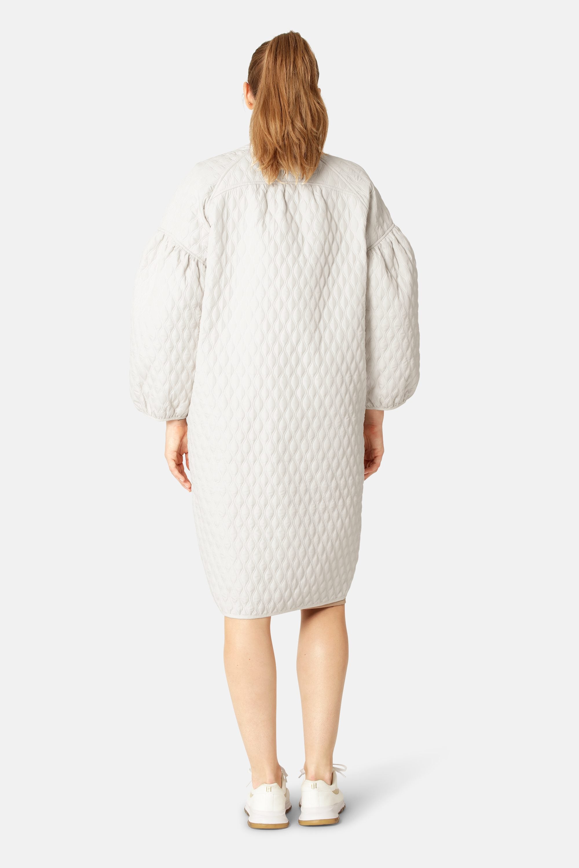 Lang Quilt Jakke - Milk Creme